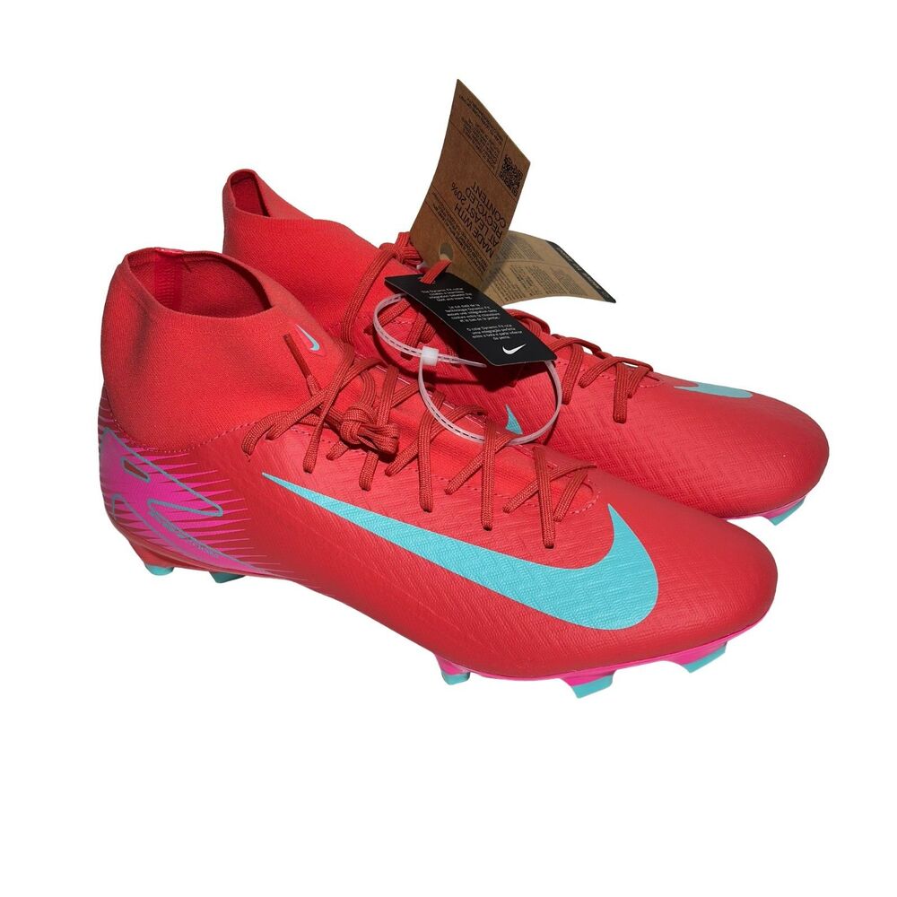 Nike Mercurial Superfly 10 Academy MG Soccer Cleats Red FQ1456-800 Men’s 13 NWT